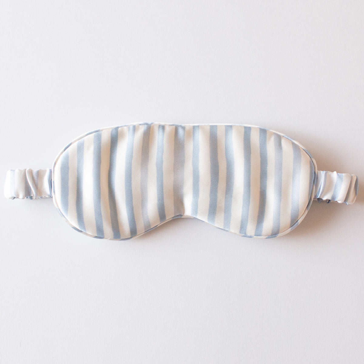 Silk Sleep Mask Blue Stripe Soft Eye Mask for Sleep MeiMei Moon