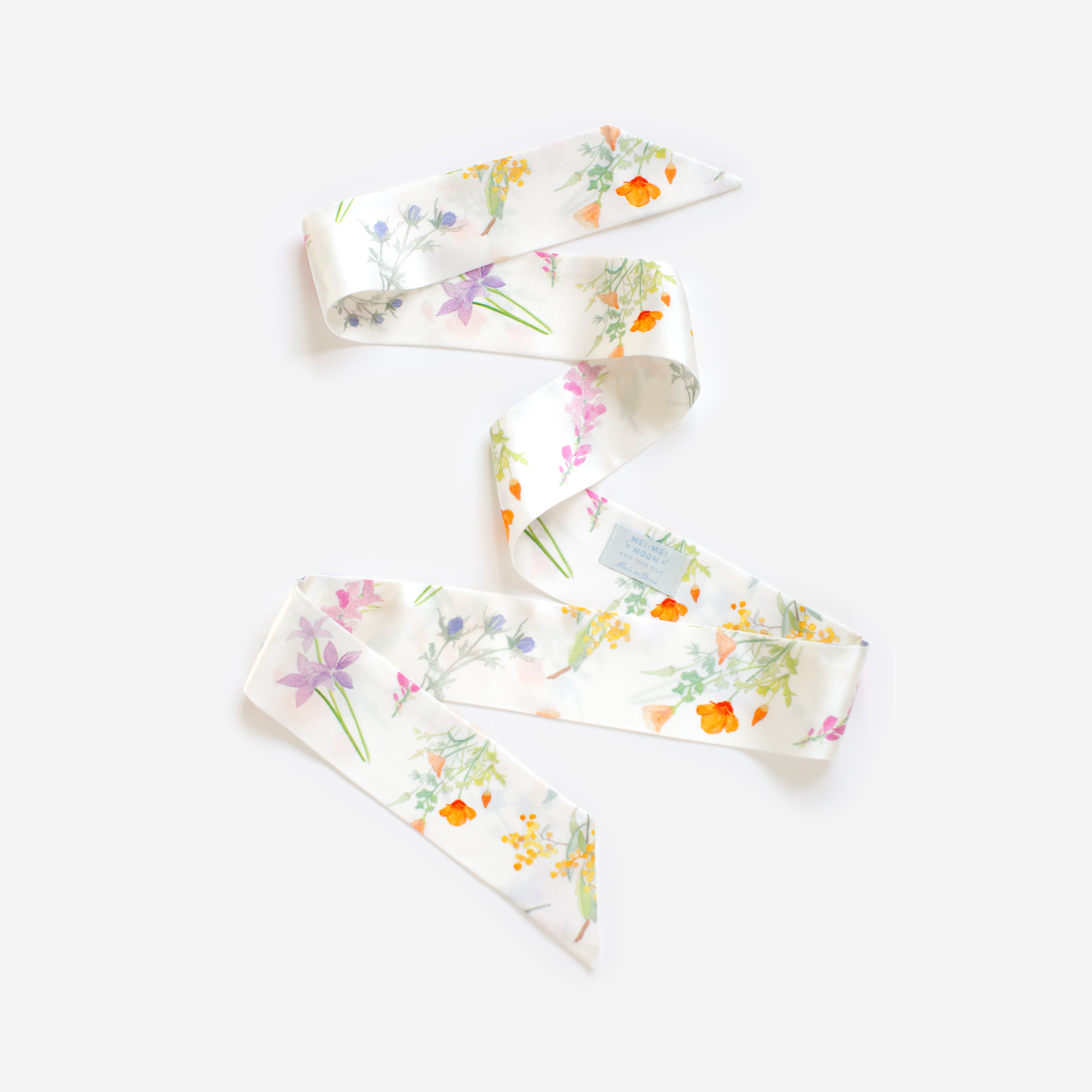 Silkie Bow - Mei Flower Silk Hair Tie