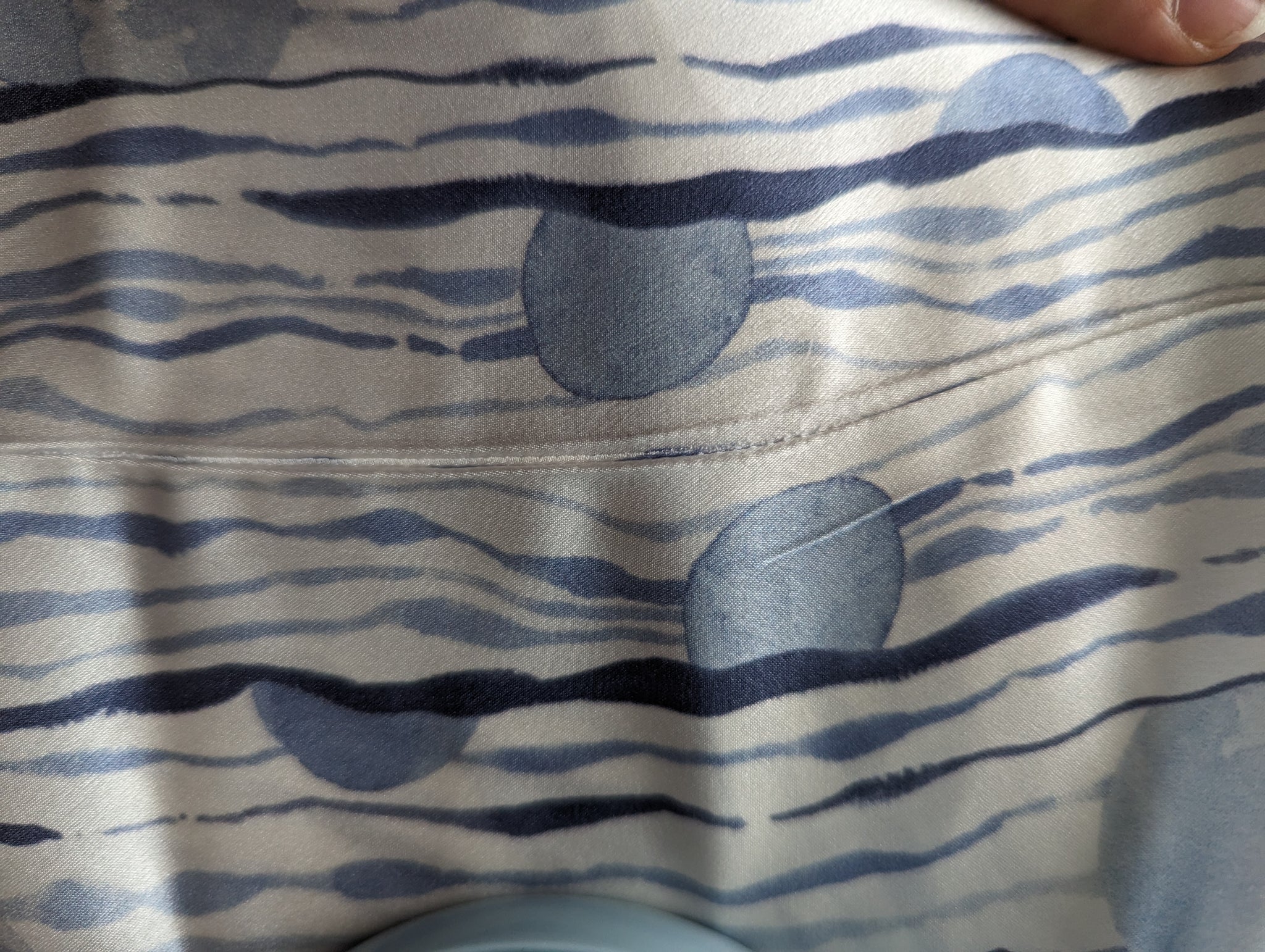 *Slightly Imperfect* Silk Pillowcase - Queen - Moon Tide