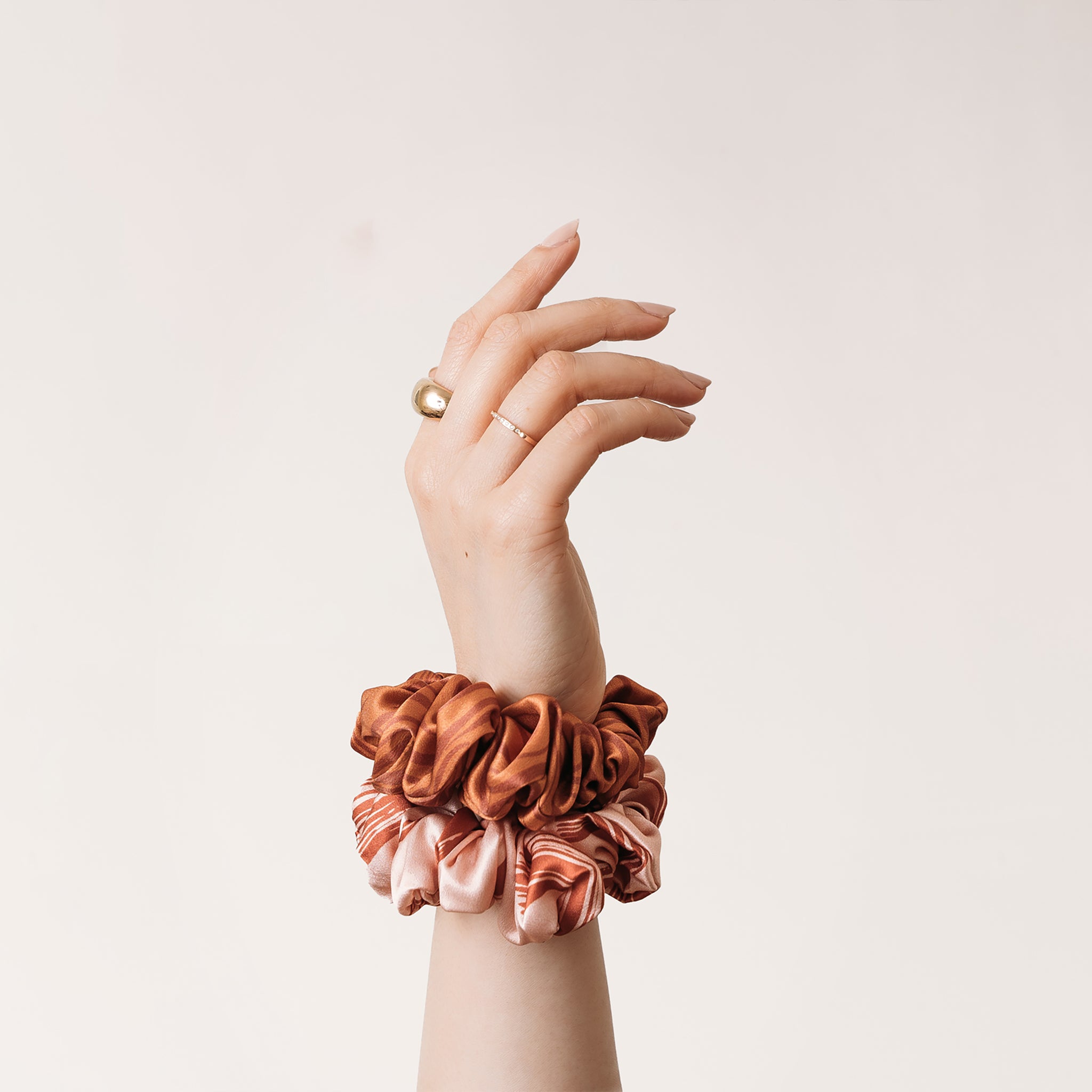 Silk Scrunchie - Rose Terra