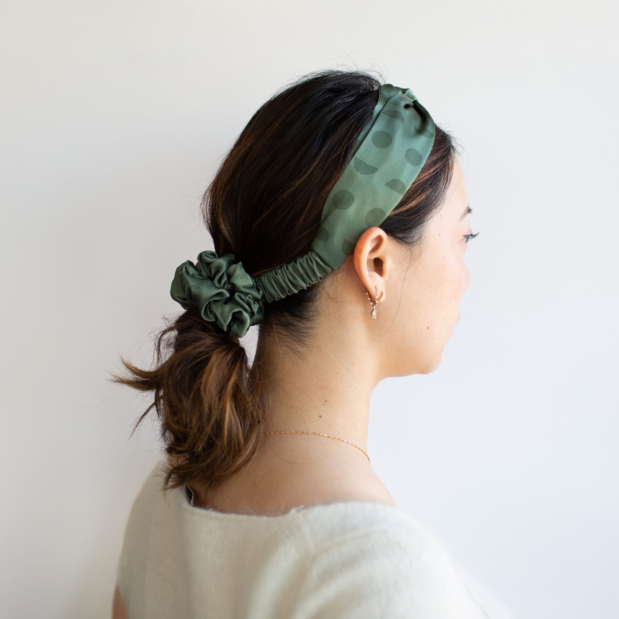 Haircare Essentials - Silk Scrunchie & Silk Headband