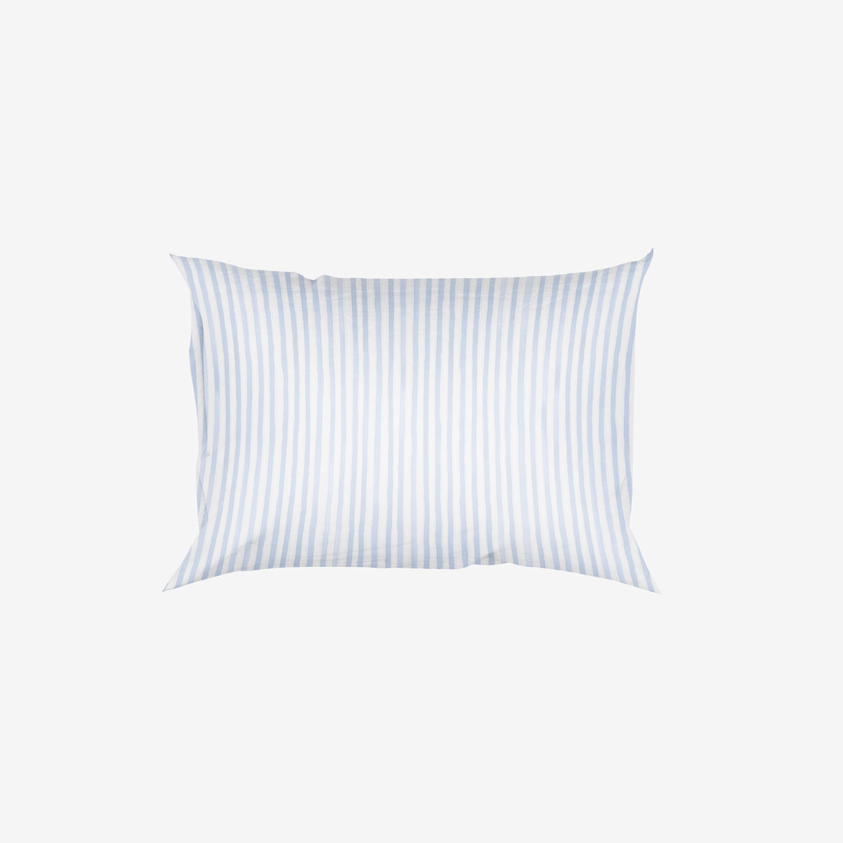 Mini silk pillowcase in blue simple stripe
