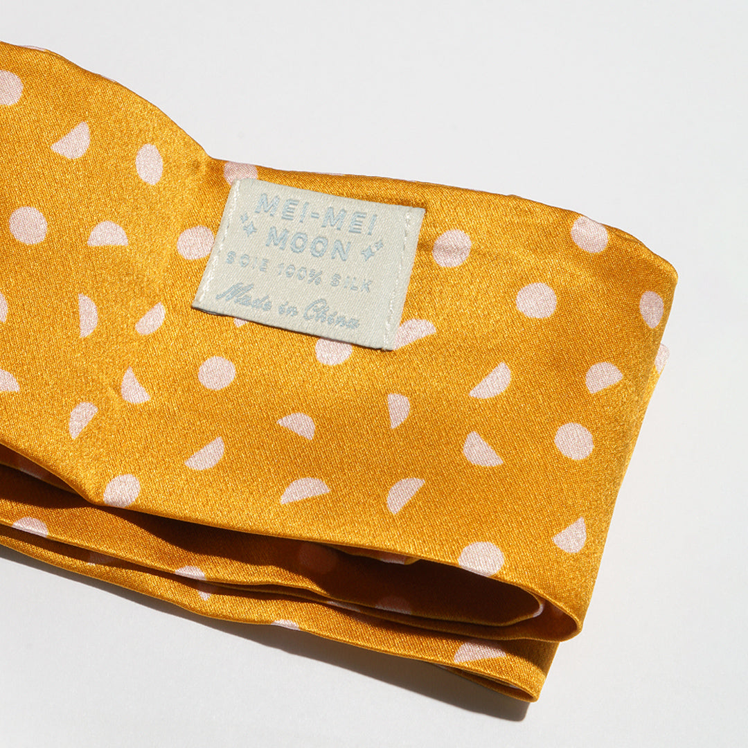 Luna Dot silk hair tie 