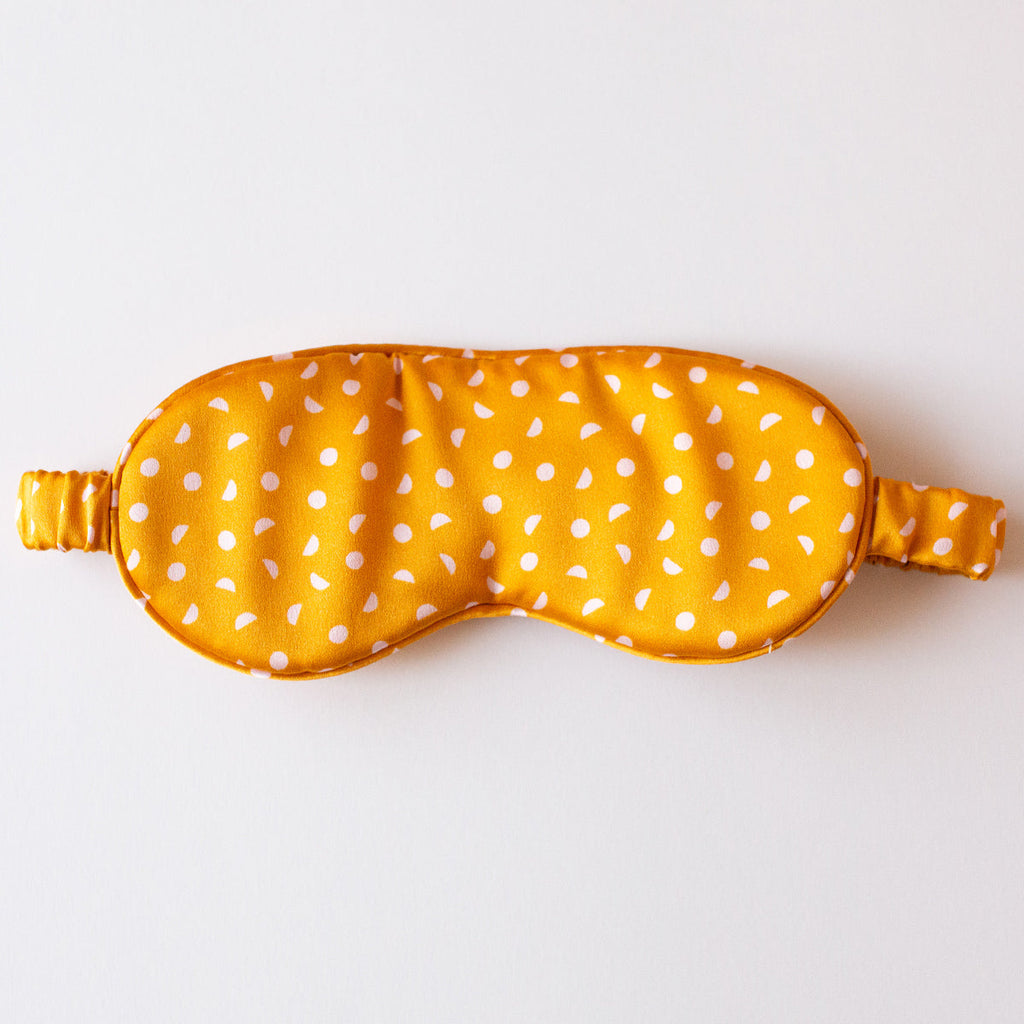 Silk Sleep Mask - Luna Dot print  