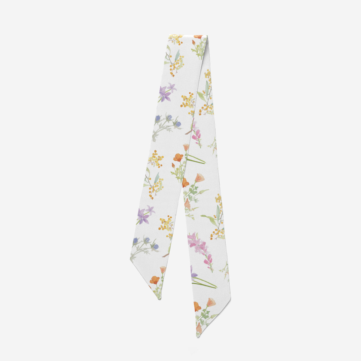 Floral silk ribbon